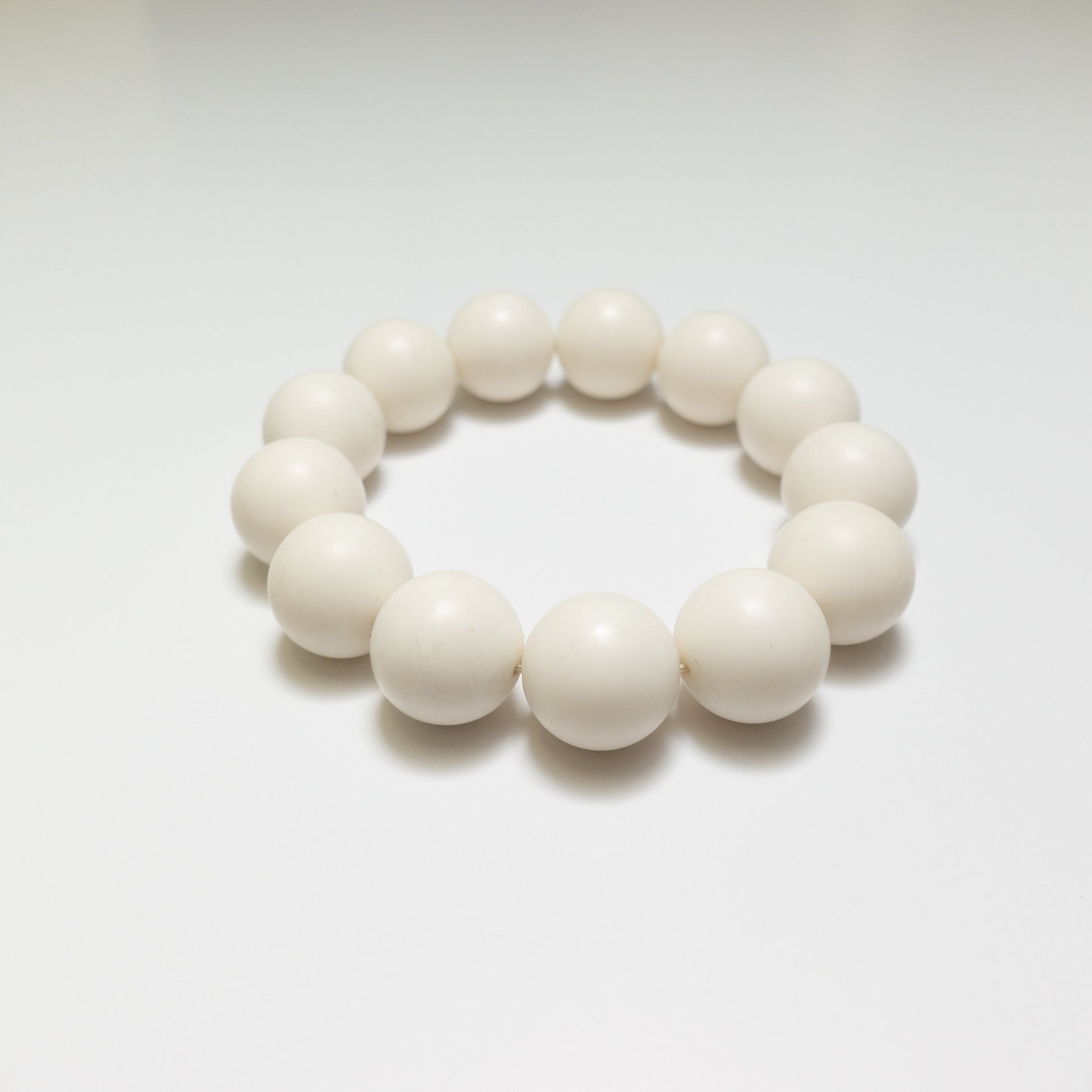 White Bodhi Seeds Bracelet