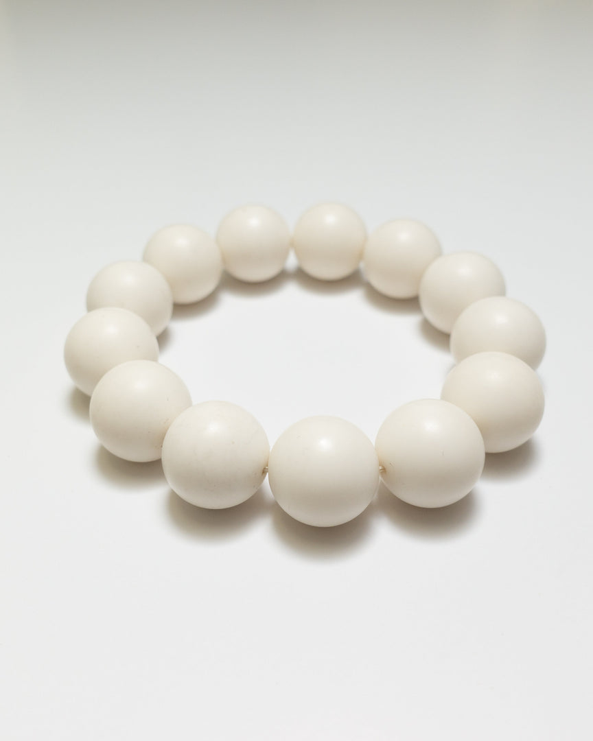 White Bodhi Seeds Bracelet