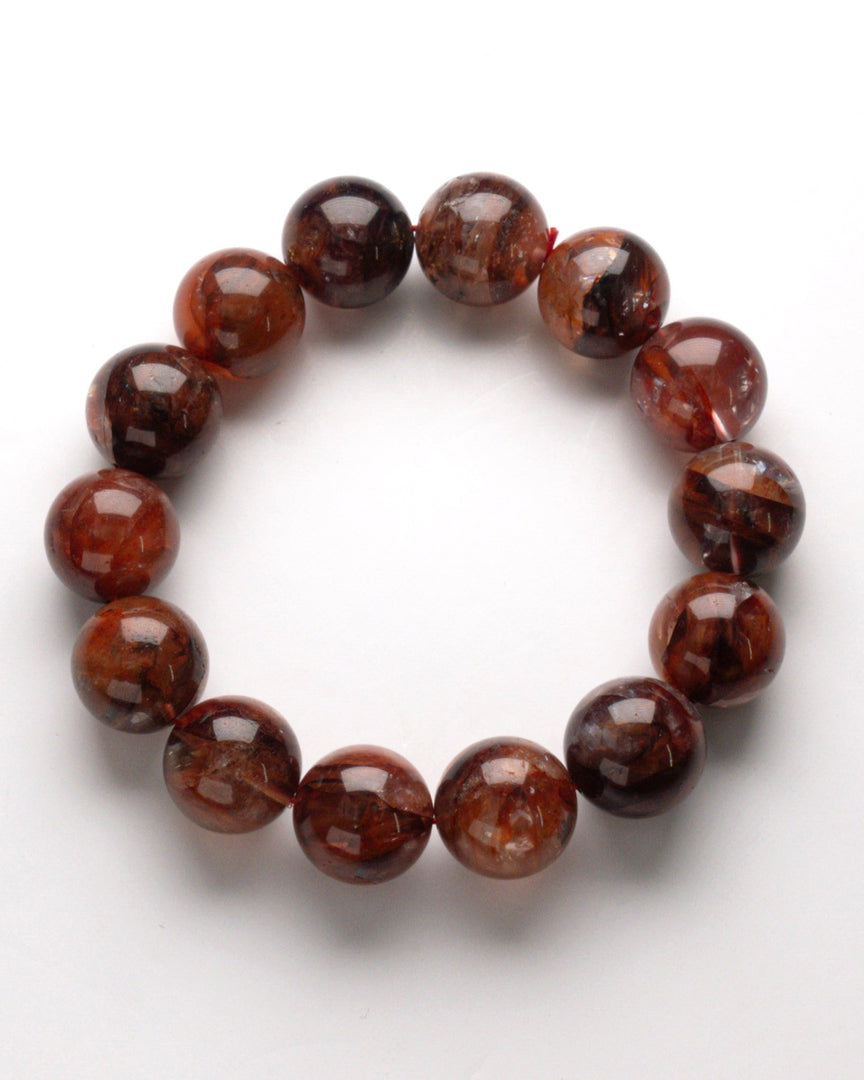 red hematoid quartz bracelet