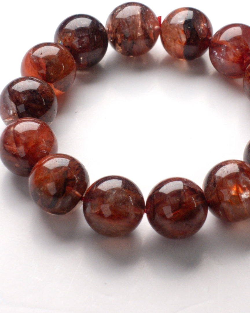 red hematoid quartz bracelet