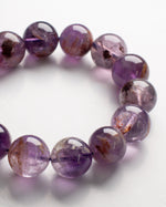 Load image into Gallery viewer, purple phantom quartz bracelet
