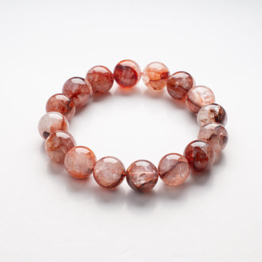 red hematoid quartz bracelet