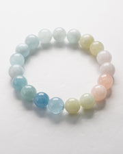 Multi Color Morganite Beaded Bracelet