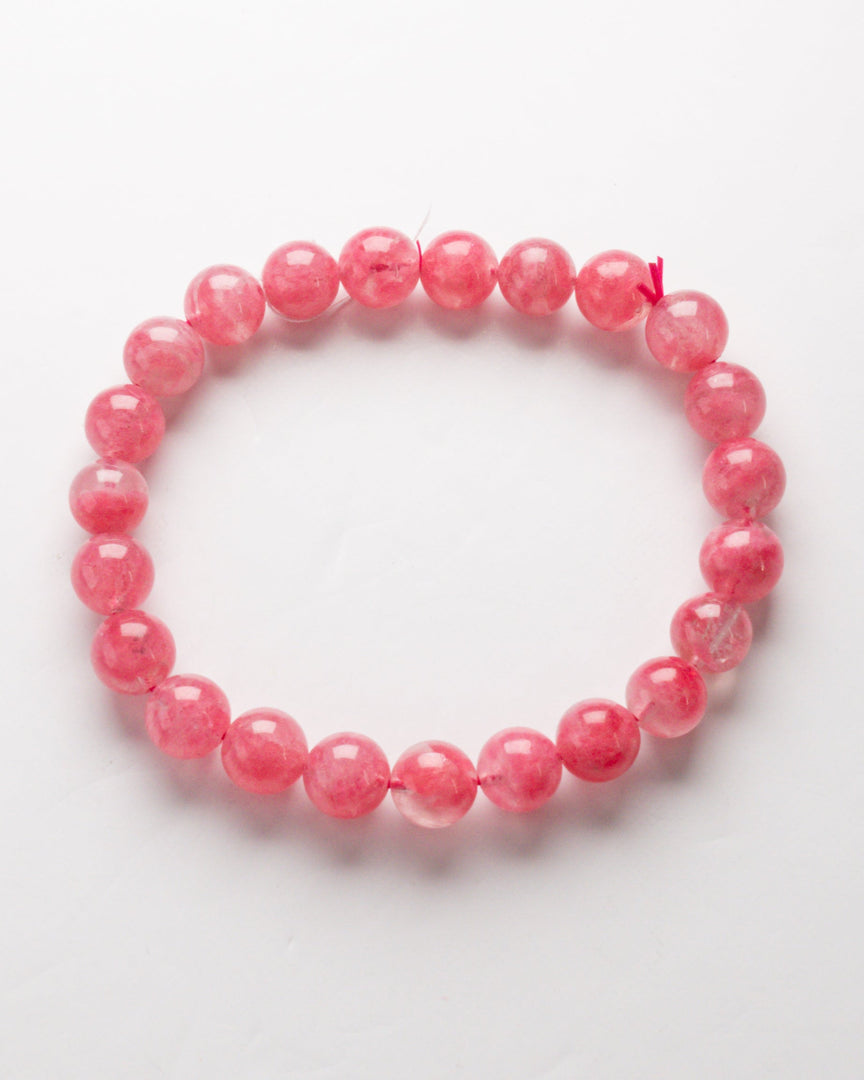 Hot Pink Rhodonite Bracelet