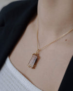 Load image into Gallery viewer, pharaoh golden rutilated quartz pendant
