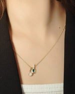 Load image into Gallery viewer, Taurus Olivine Zodiac Energy Necklace
