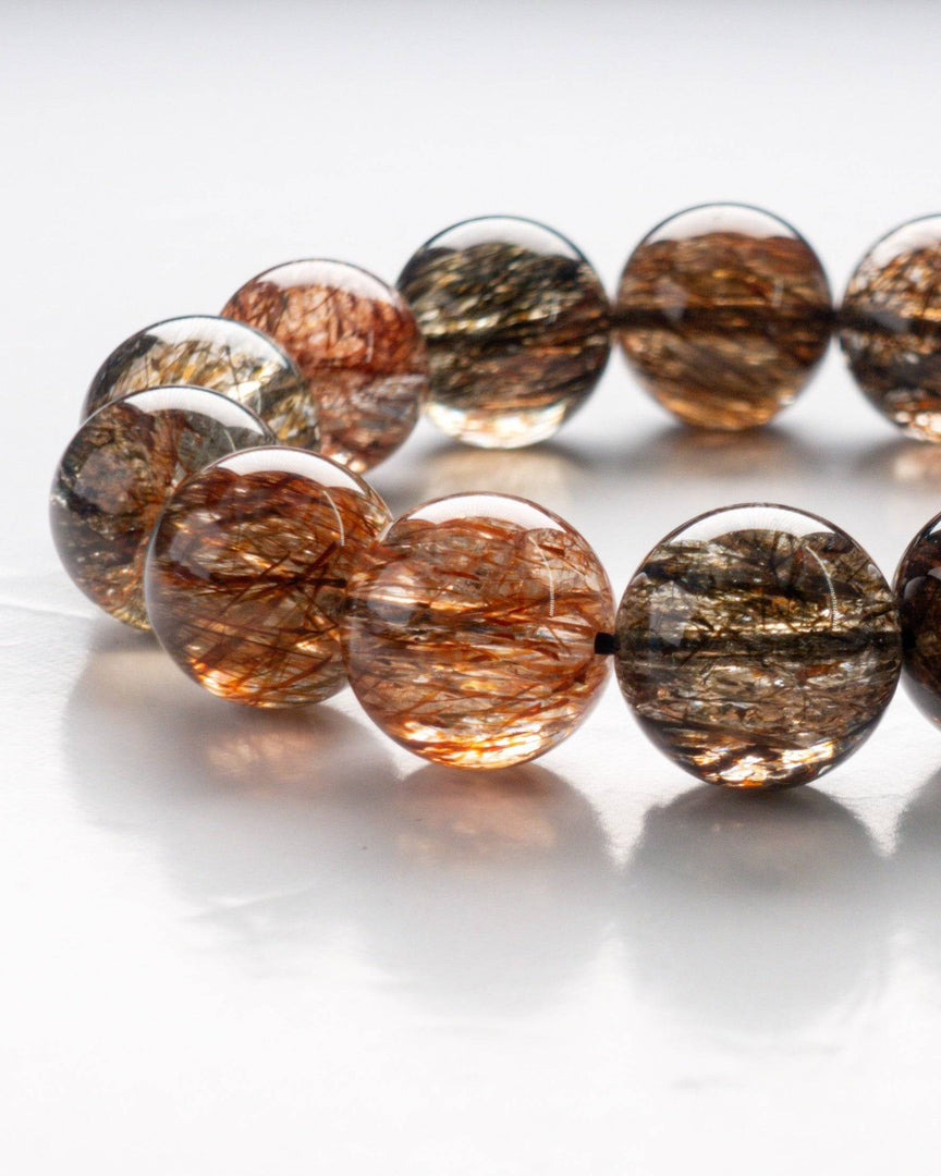 Super Seven Bracelet (Black Golden Inclusion)