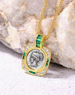 Load image into Gallery viewer, &quot;Fortune Goddess&quot; Coin Sterling Silver Necklace
