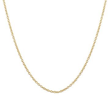 Oval Link Golden Chain Necklace