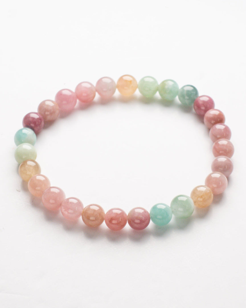 Watermelon Tourmaline Bracelet (Soft Pastel)