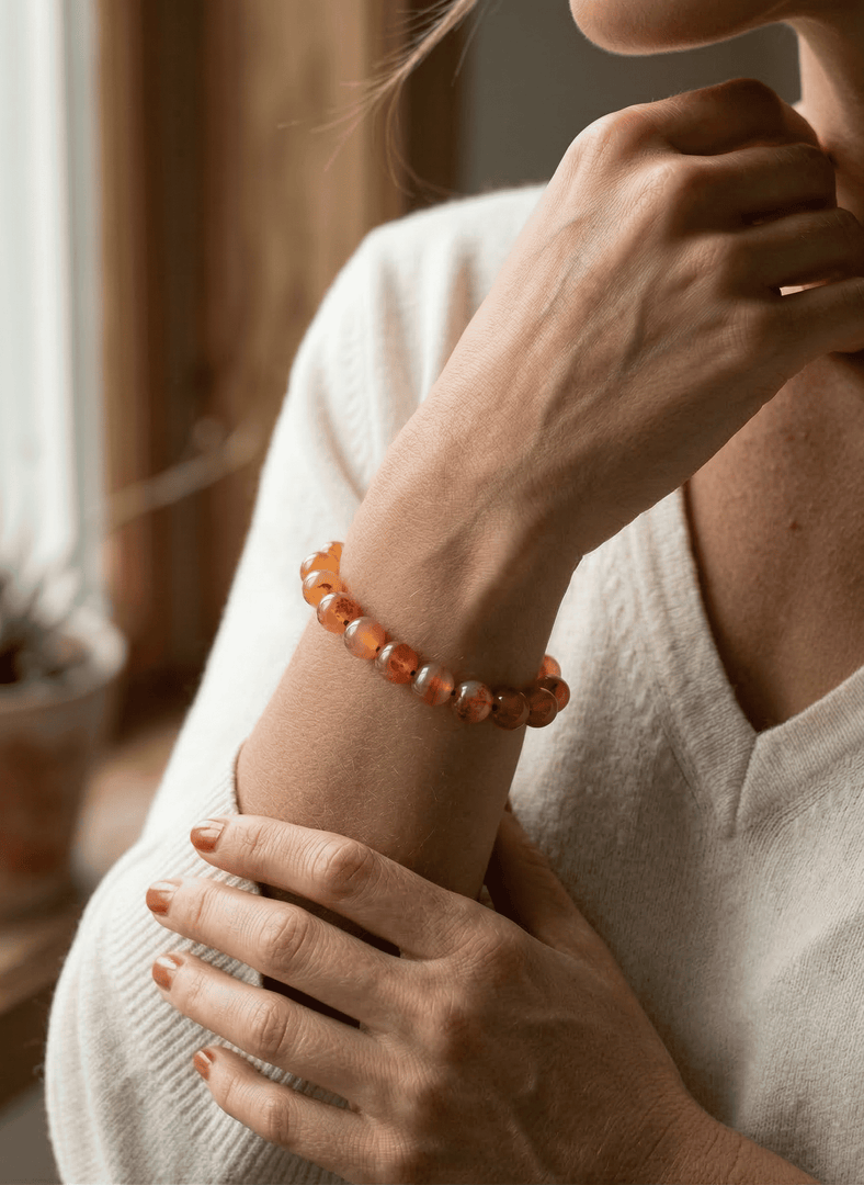 Agate Bracelet (Orange)