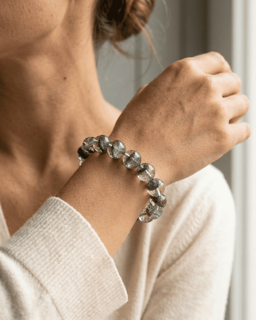 Green Phantom Quartz Bracelet (Top quality)