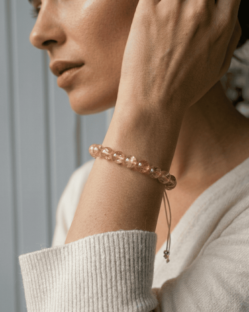 Hematoid Quartz Bracelet (Yellow)