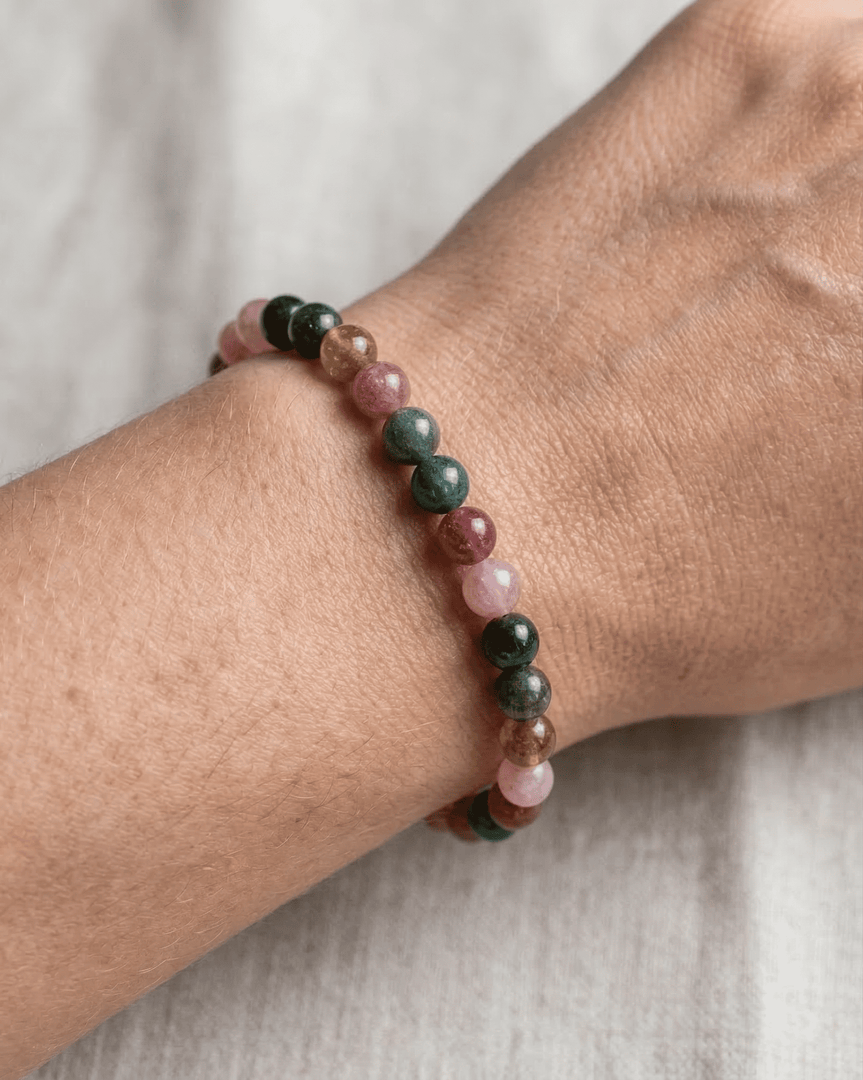 Watermelon Tourmaline Bracelet (Rich Color)