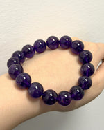 Load image into Gallery viewer, Natural Uruguayan Amethyst Bracelet – Deep Purple