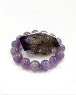 Load image into Gallery viewer, Natural Purple Rutilated Quartz Bracelet