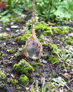 Load and play video in Gallery viewer, seabed world green phantom quartz pendant
