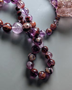 Load image into Gallery viewer, purple phantom quartz necklace
